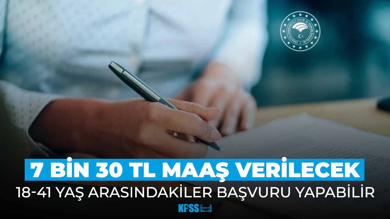 7 bin 300 TL maaşla bakanlığa personel alımı! 18-40 yaş arasındakiler başvurabilir