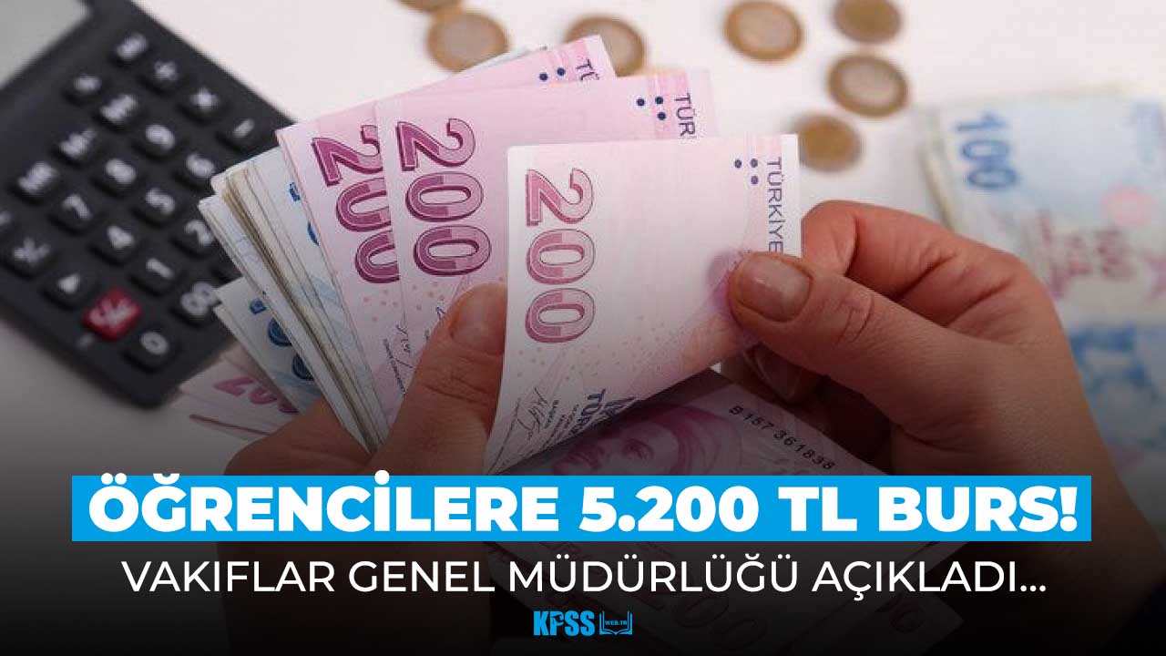 Öğrencilere 5 bin 200 TL burs imkanı! Kimler başvurabilir?