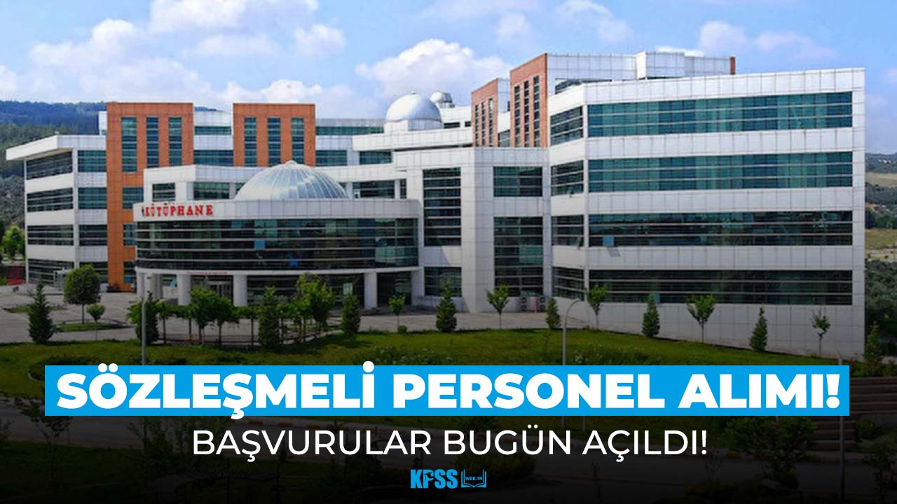 Osmaniye Korkut Ata Üniversitesi sözleşmeli personel alımı ilanı verdi!