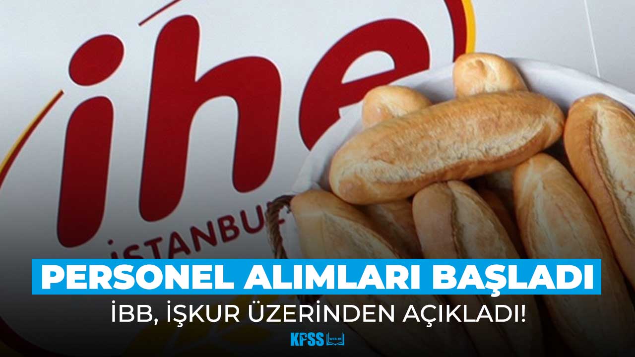 Halk Ekmek için en az lise mezunu personel alımı fırsatı!