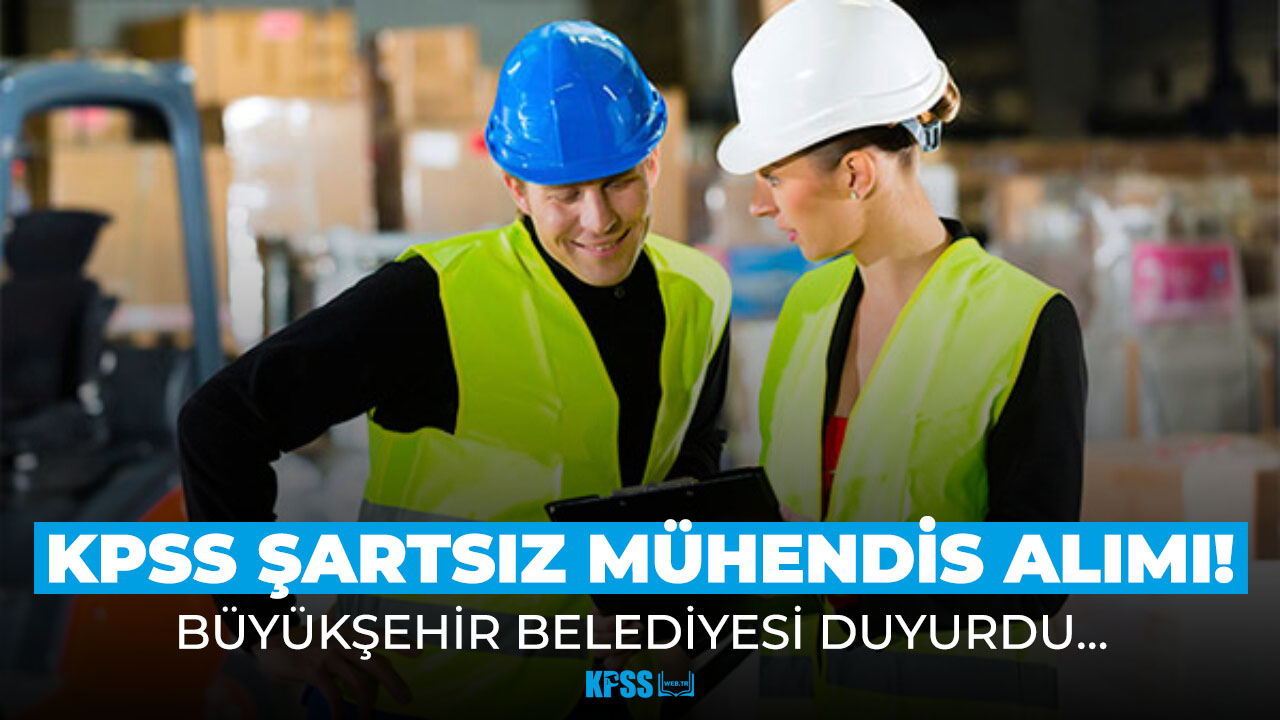 Belediyeye kadrolu mühendis alımları başladı!