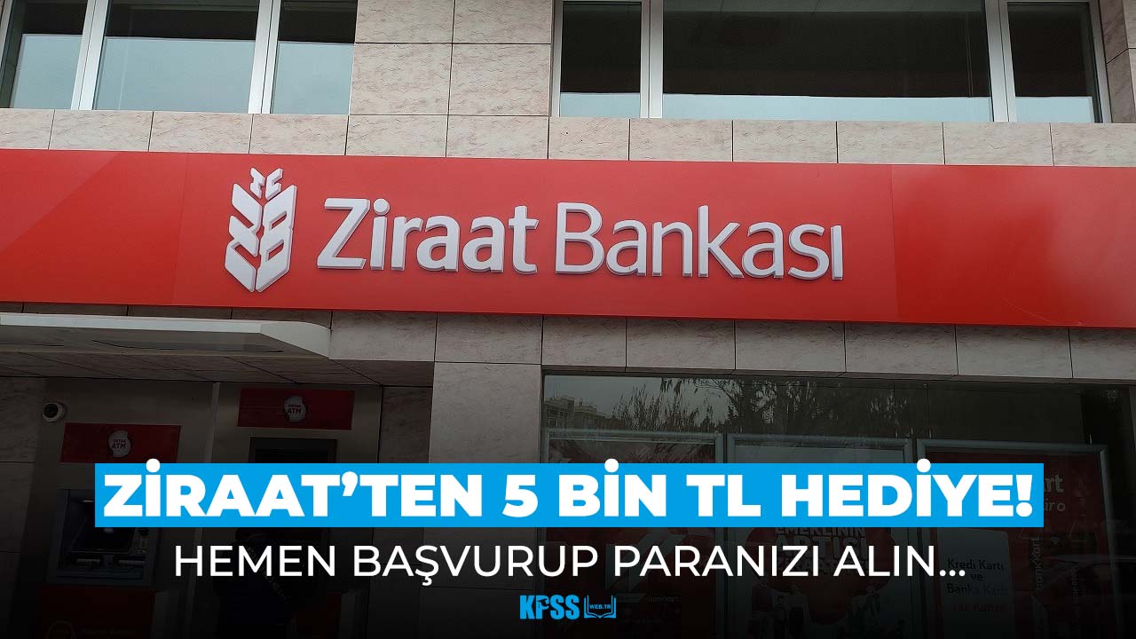 Ziraat Bankası'ndan vatandaşlara 5 bin TL hediye! Nasıl başvurulur?