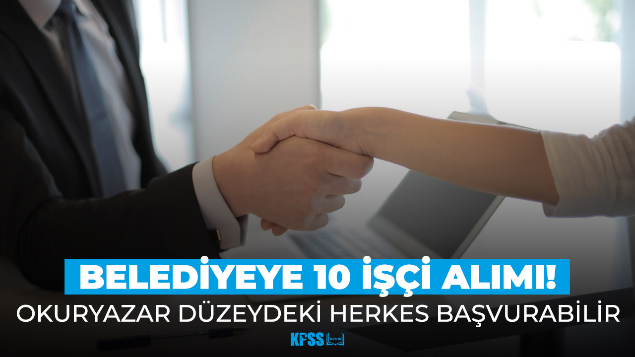 Bursa Osmangazi Belediyesi çok sayıda işçi alacak