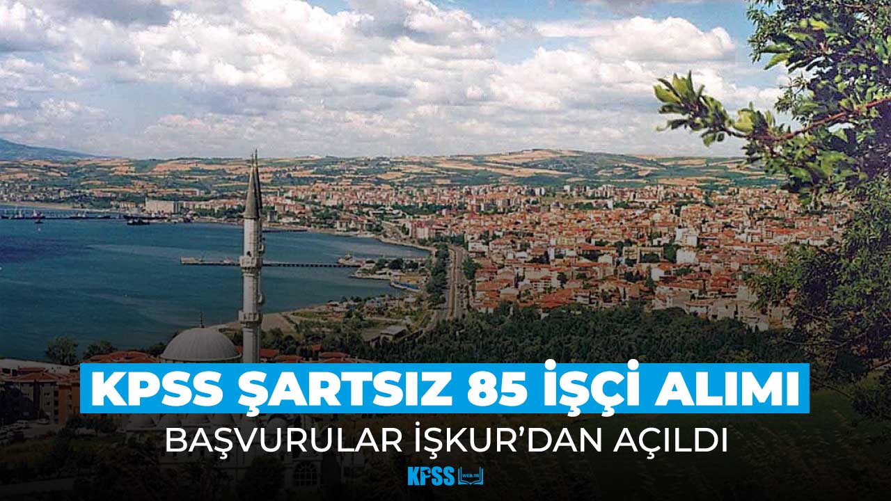 Tekirdağ Belediyesi KPSS şartsız 85 işçi alımı yapıyor