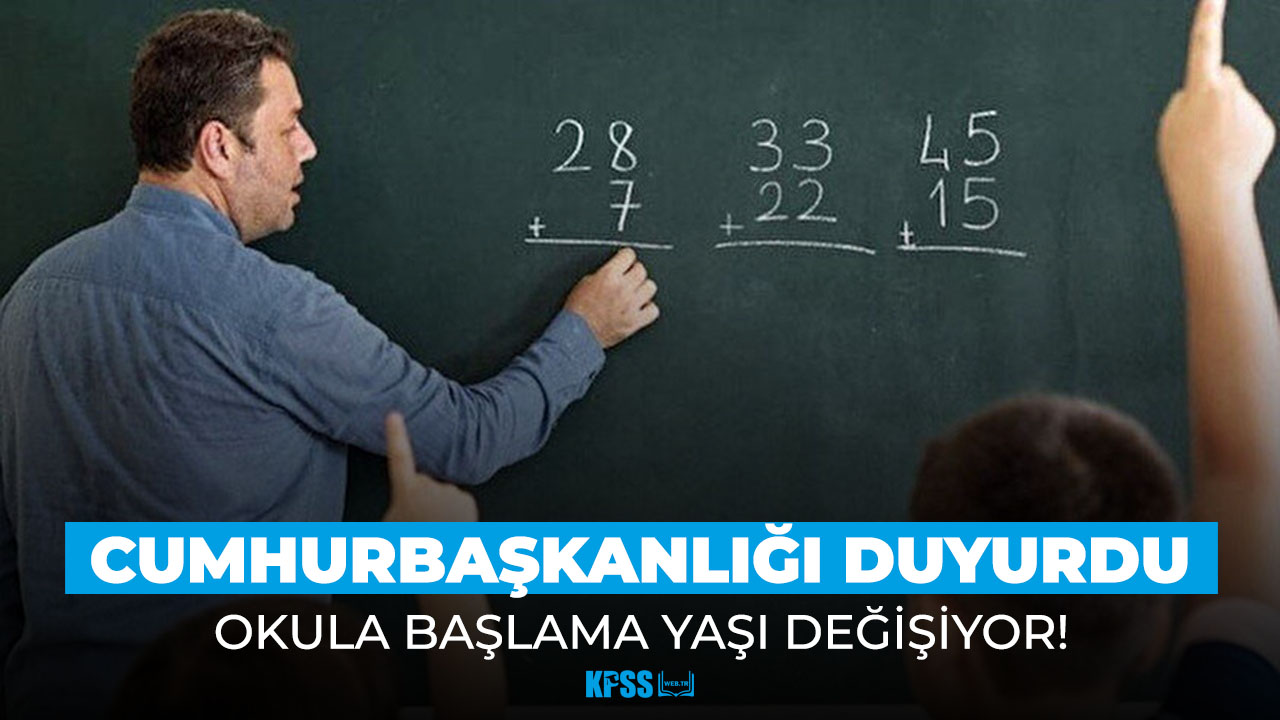 Resmen açıklandı! Okula başlama yaşı değişiyor