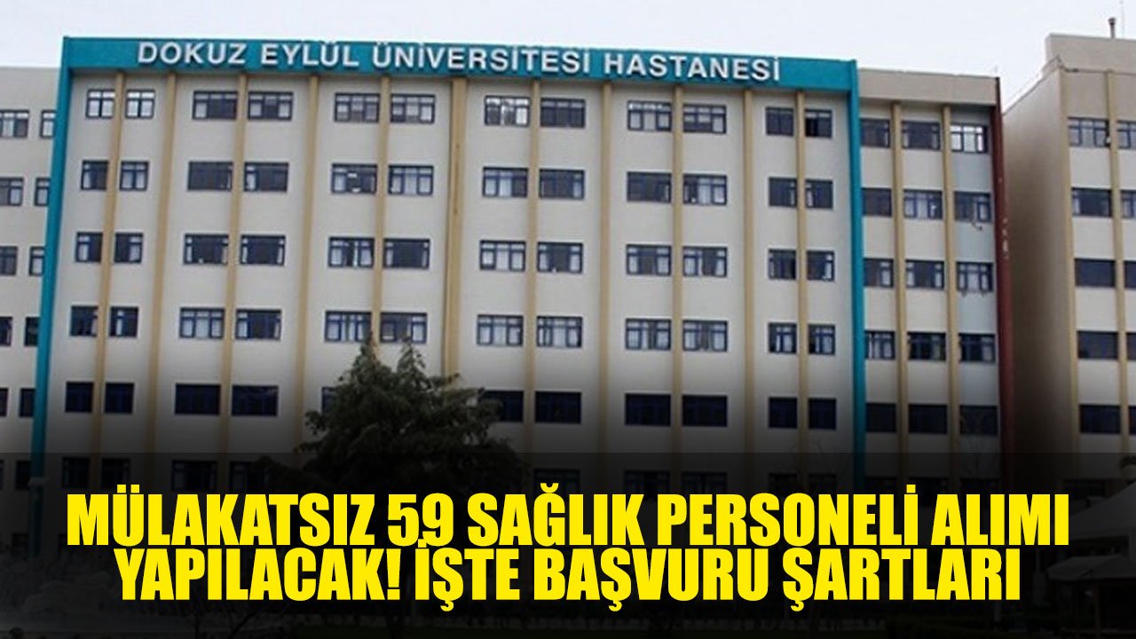 Kamuya Sözleşmeli 59 Sağlık Personeli Alımı Yapılacak: En az 3.787 TL Maaşla