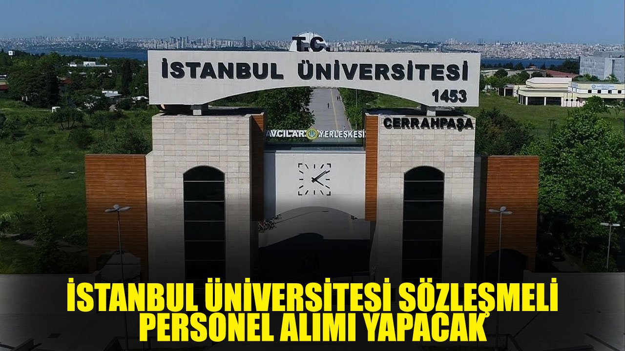 İstanbul Üniversitesi Kamuya 43 Sözleşmeli Personel Alımı için İlana Çıktı