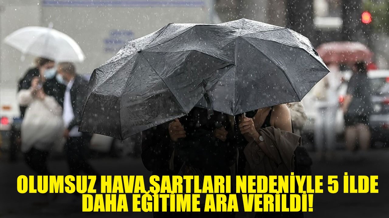 Fırtına Nedeniyle 5 İlde Daha Okullar Tatil Edildi! Hangi İller de Okullar Tatil Edildi?