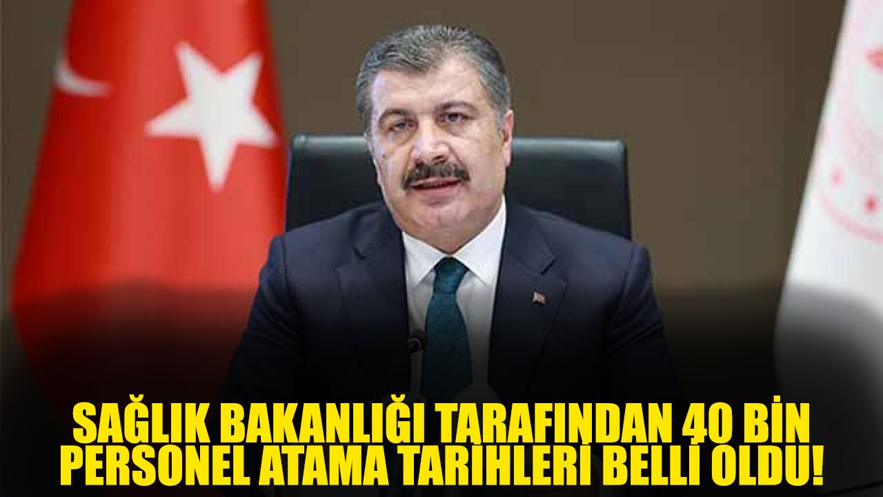 Bakan Koca Açıkladı: 40 Bin Personel Alımı İçin Tarih Belli Oldu! 40 Bin Personel Ataması Ne Zaman Yapılacak?
