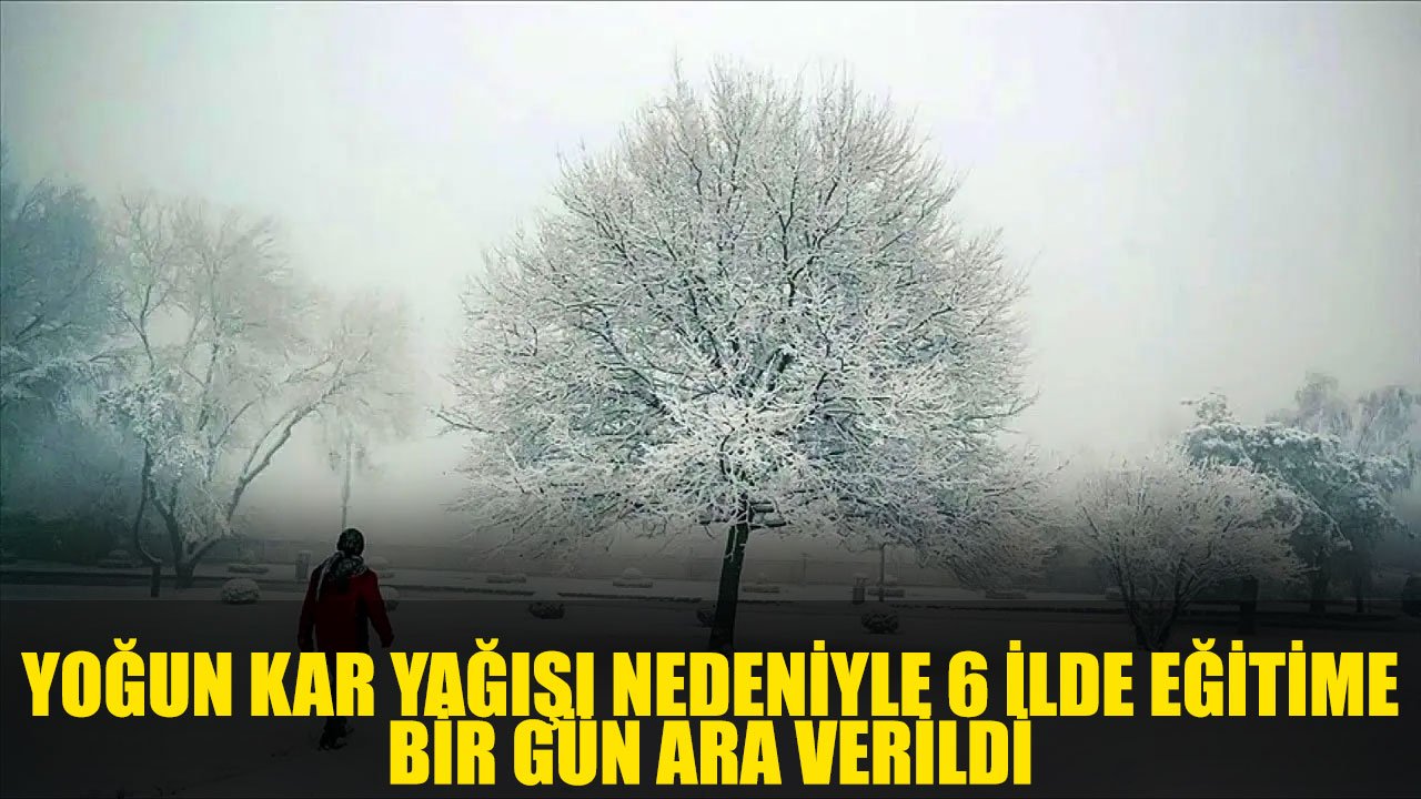 6 İlde Daha Eğitime Yoğun Kar Yağışı Nedeniyle Ara Verildi