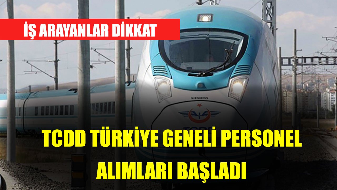 TCDD 301 Kamu Personeli Alımı İçin İlana Çıktı! Başvurular 81 İlden Alınacak