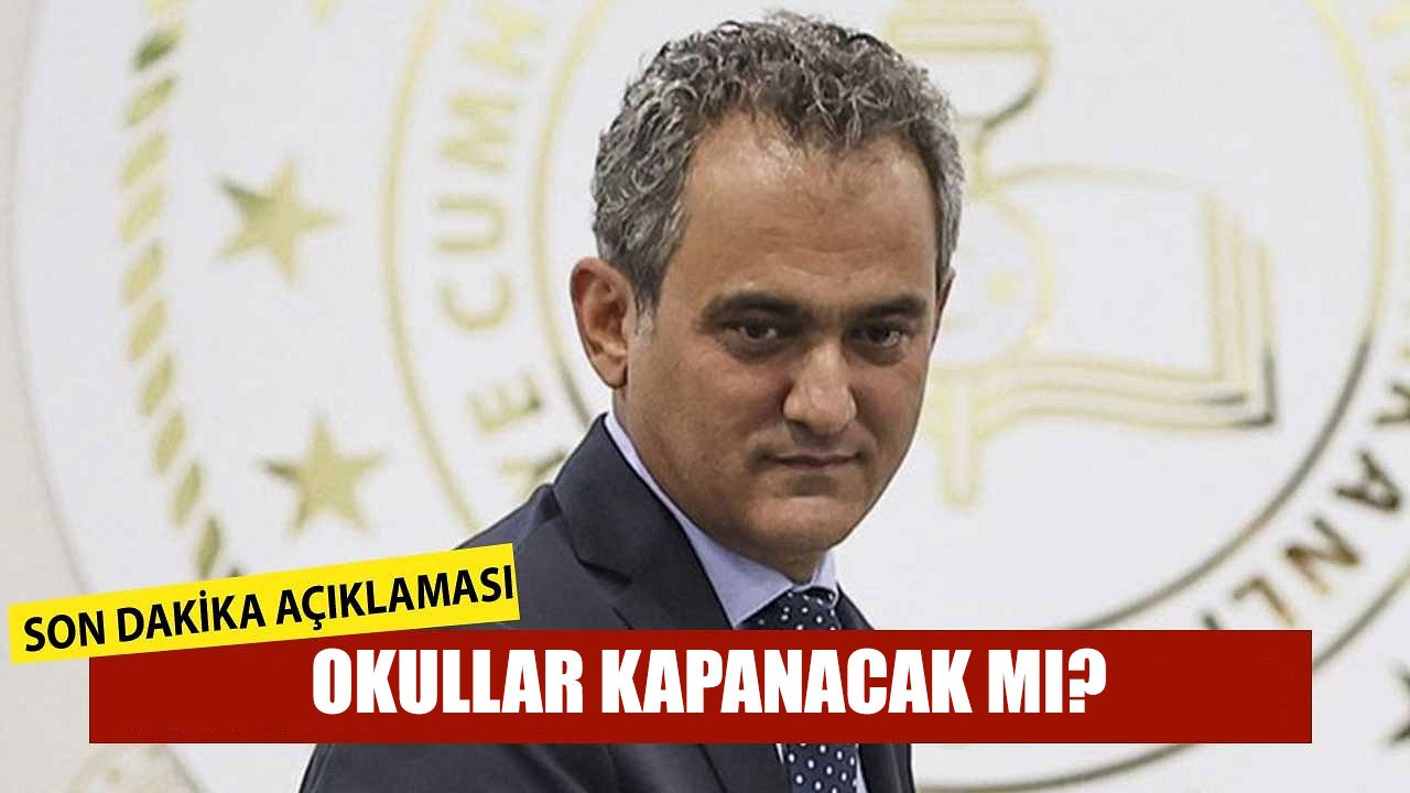 Bakan Özer'den Yüz Yüz Eğitim Açıklaması! Okullar Uzaktan Eğitime Geçecek Mi?