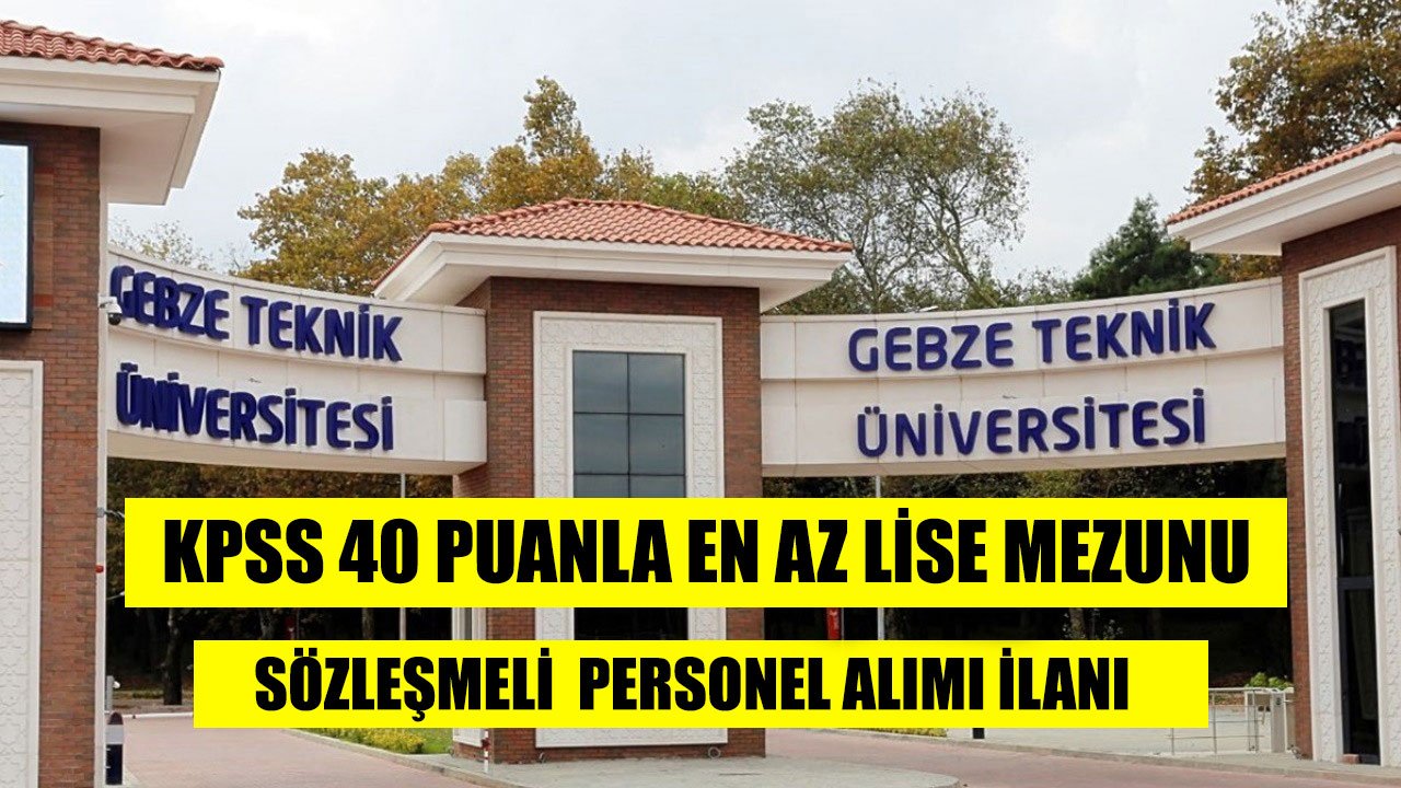 Üniversite KPSS 40 Puan ile 31 Kamu Personeli Alımı