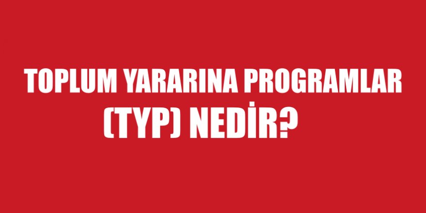 İŞKUR- Toplum Yararına Programlar (TYP) Nedir?